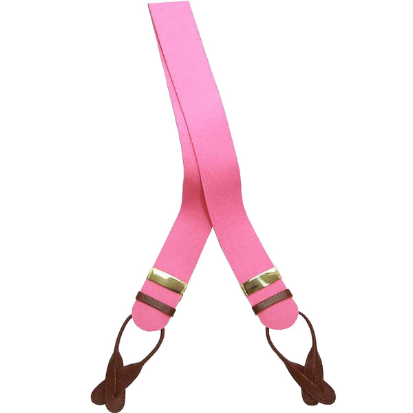 Pink Boxcloth Trouser Braces