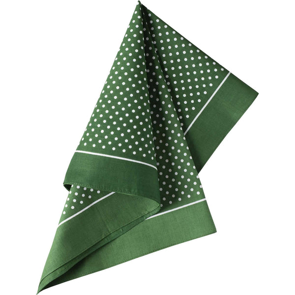 Green Spotty Cotton Bandana