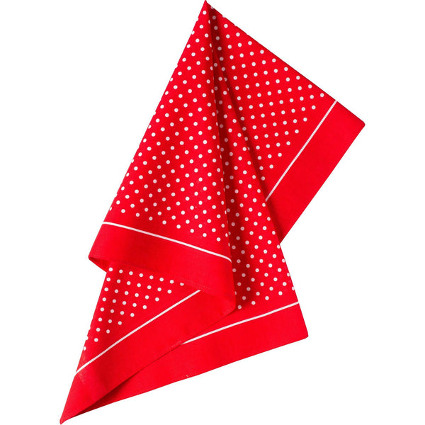 Bright Red Spotty Cotton Bandana