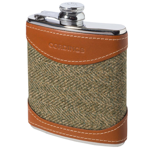 Firley Tweed British Leather 6oz Flask