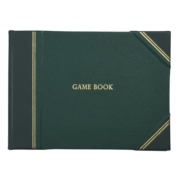 Green Half Bound Leather Game Book