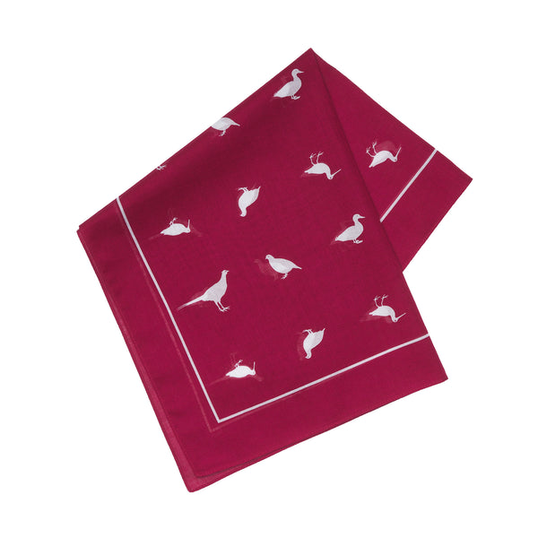 Burgundy Silhouette Game Bird Hank