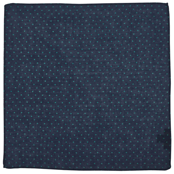 Navy Cashmere Green Spot Hank