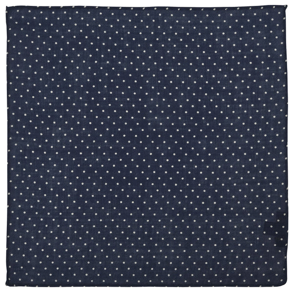 Navy Cashmere White Spot Hank