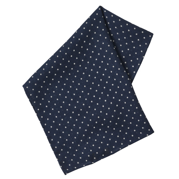 Navy Cashmere White Spot Hank