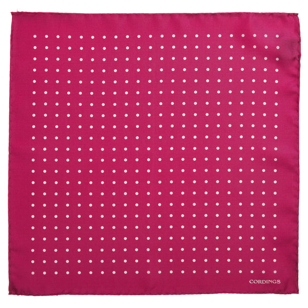Pink Silk White Spot Hank