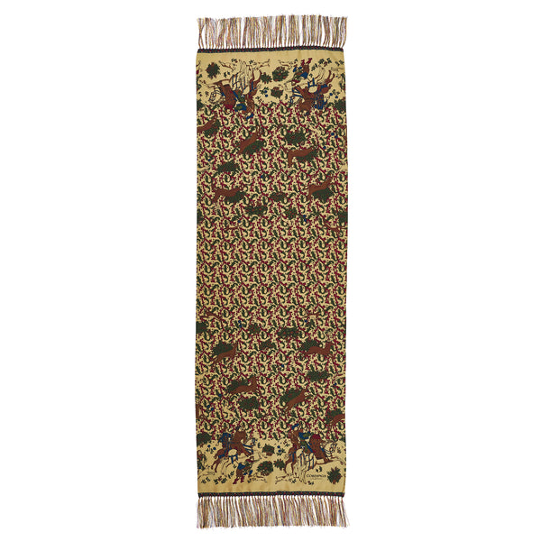 Buff Medieval Hunting Silk Scarf