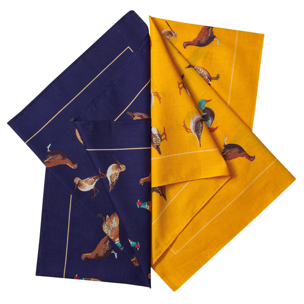 Navy & Gold 2 Boxed Game Bird Hanks