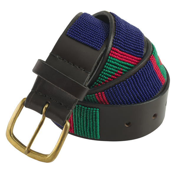 Green Red Nairobi Beaded Belt