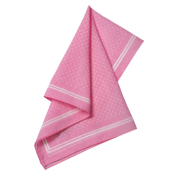 Pink White Fine Cotton Spot Hank