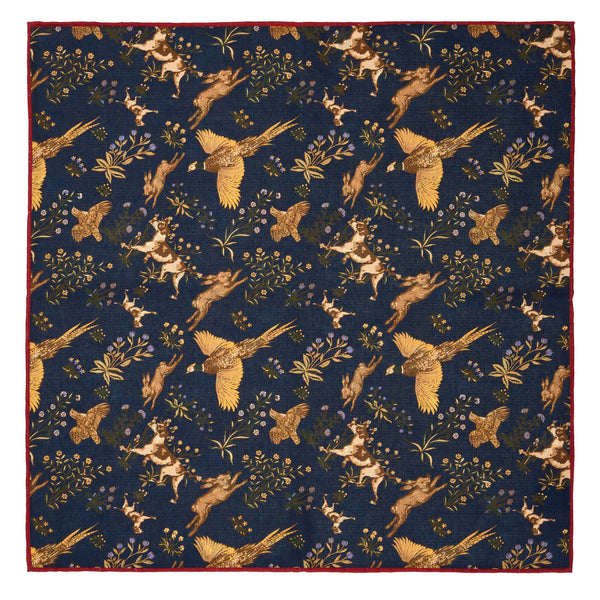 Navy Reversible Dog Pheasant Hank