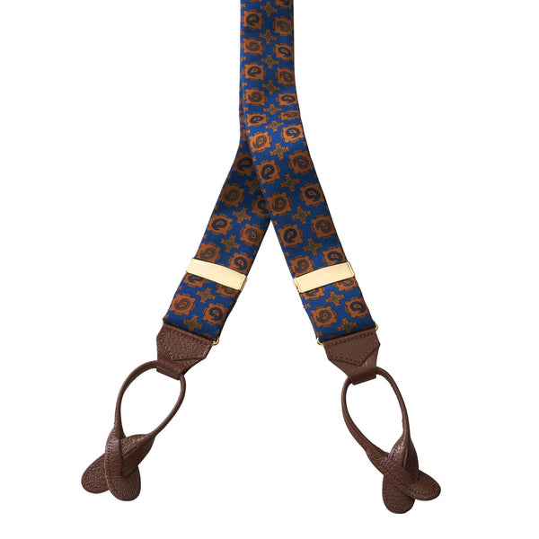 Blue Madder Silk Braces