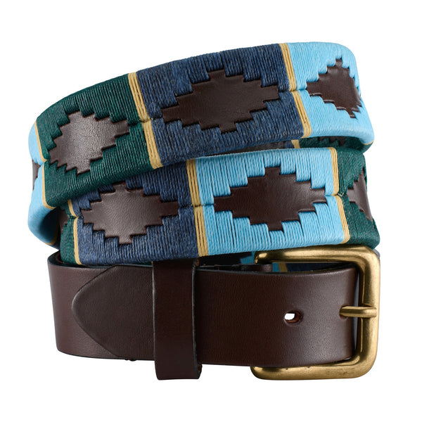 Blue & Gold Argentine Polo Belt II