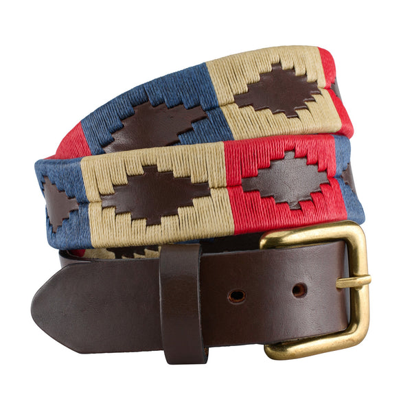 Navy & Beige Argentine Polo Belt II