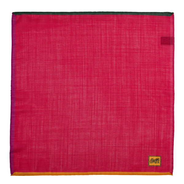 Fuchsia 4 Coloured Corners Wool & Silk Hank