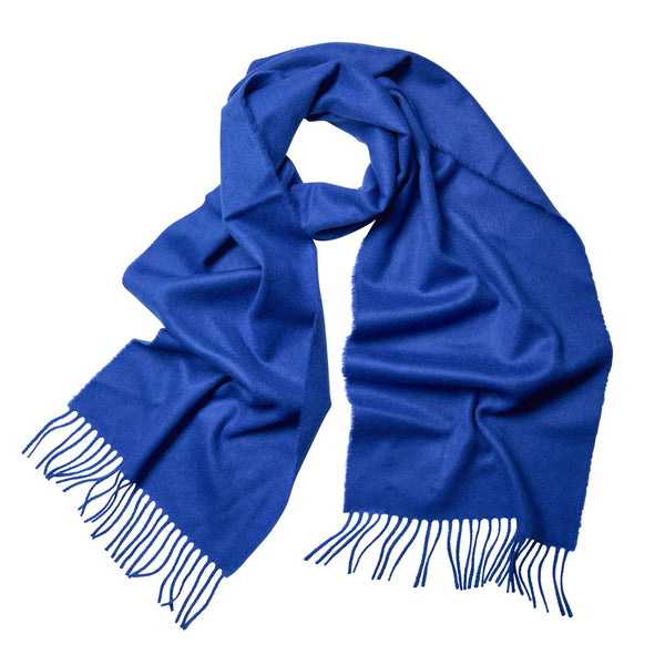 Vibrant Blue Elgin Cashmere Scarf