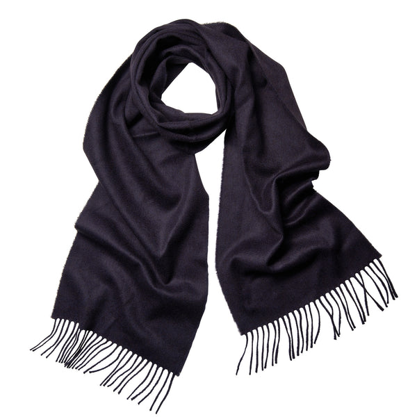 Midnight Navy Elgin Cashmere Scarf