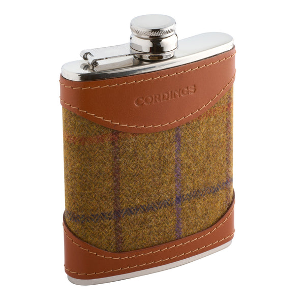 Lothian Tweed & Leather 6oz Flask