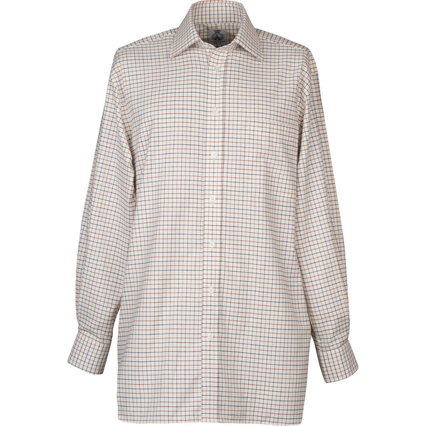 Brown Blue Small Tattersall Shirt