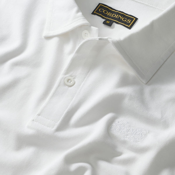 White Woodbridge Pique Polo