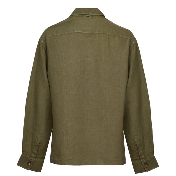 Sage Green Kruger Linen Shirt Jacket