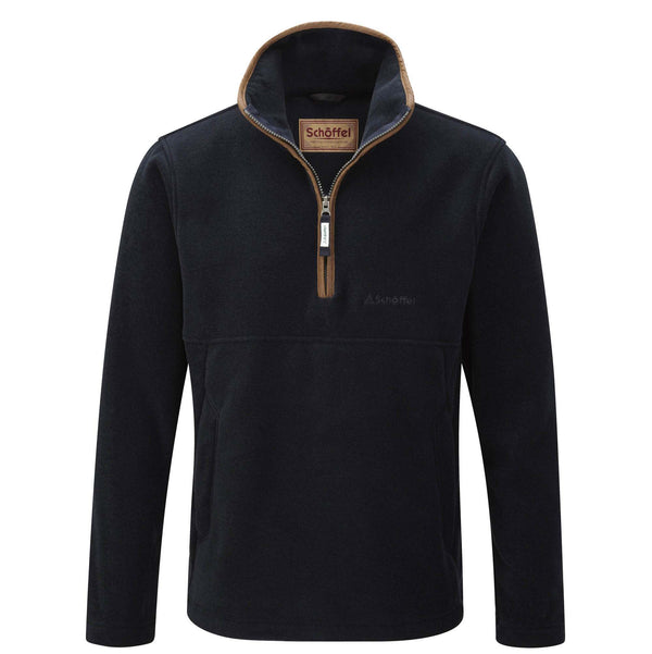 Schoffel Navy Berkeley 1/4 Zip Fleece.