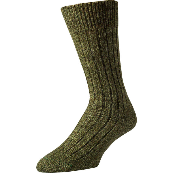 Green Marl Country Sock