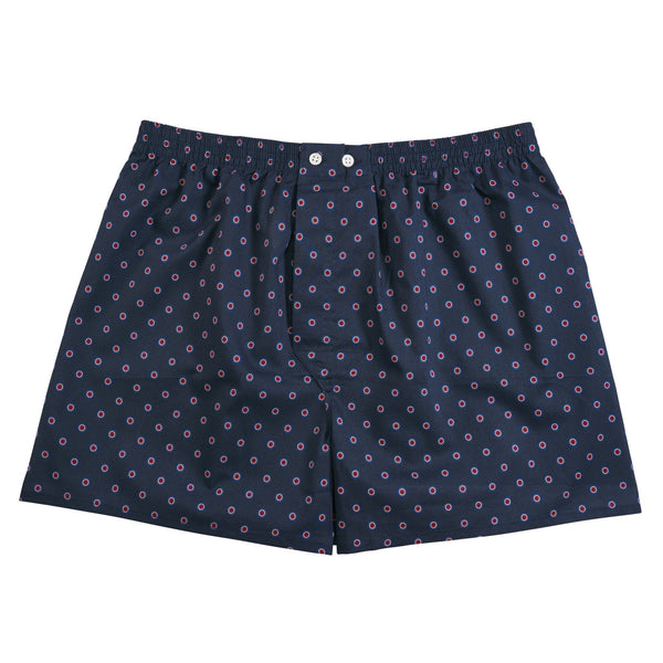 Navy & Red Stripe Bath Boxer Shorts