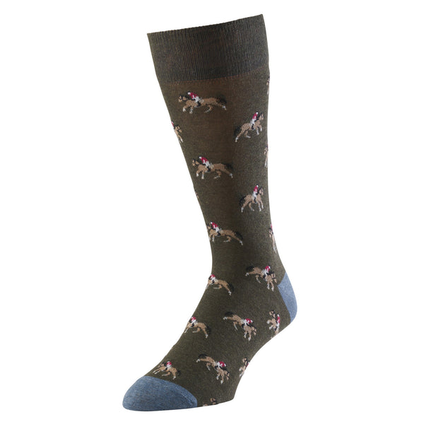 Green Horse Riding Sock