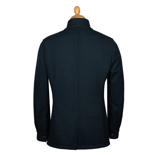 Dark Green Teba Knit Jacket