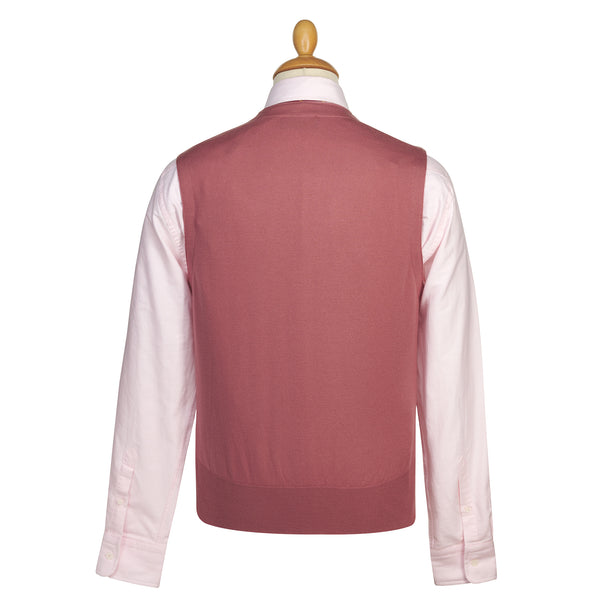 Pale Pink Merino Waistcoat