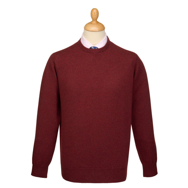 Russet Lambswool Crewneck Jumper
