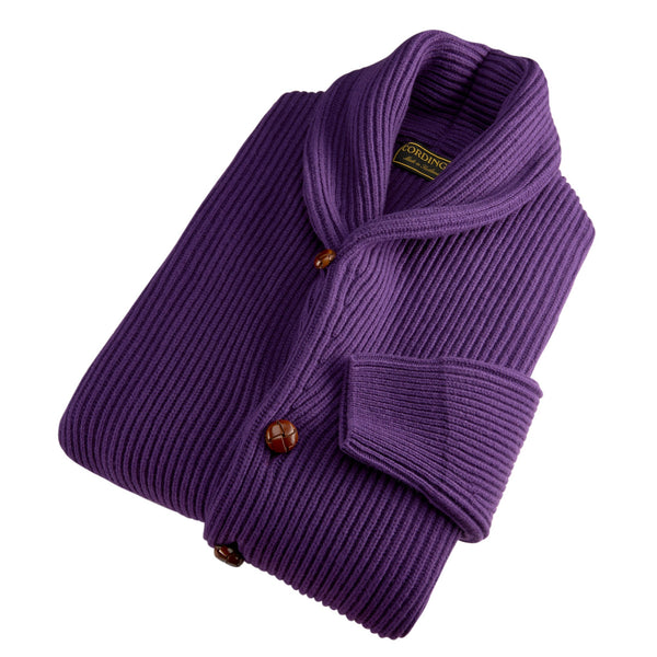 Purple George Shawl Cardigan