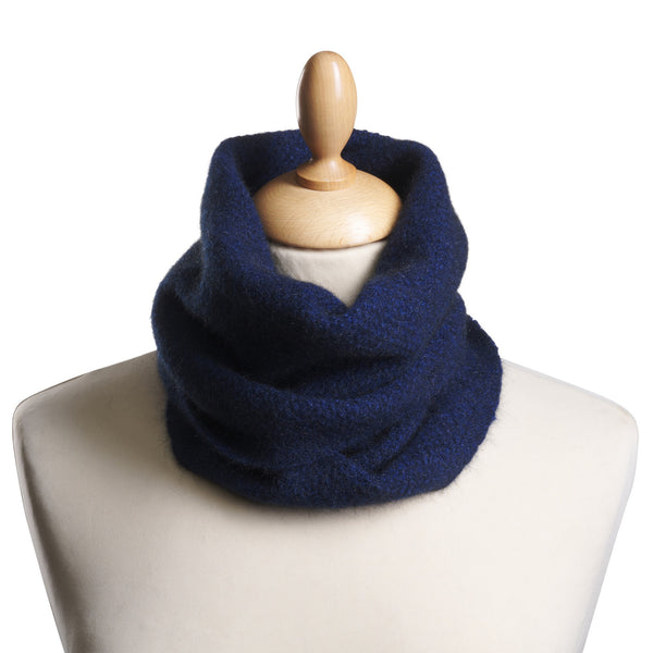 Navy Possum Cowl Neck Warmer
