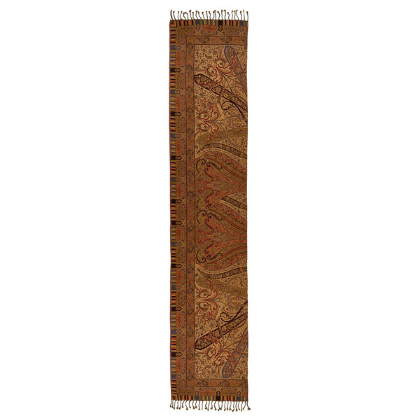 Red Jacquard T.ba Wool Scarf