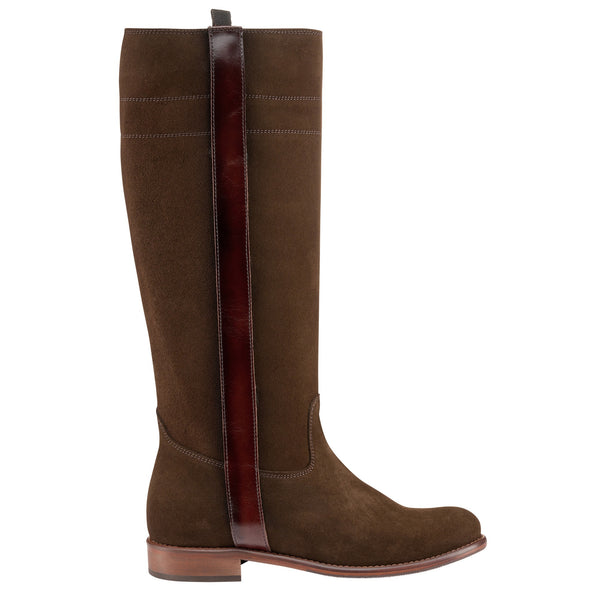 Long Suede Leather Band Boot