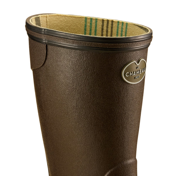 Le Chameau Women's Brown Giverny Jersey Lined Boottillon