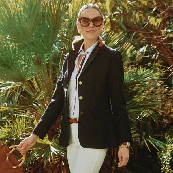 Navy Classic Blazer with Double Vent