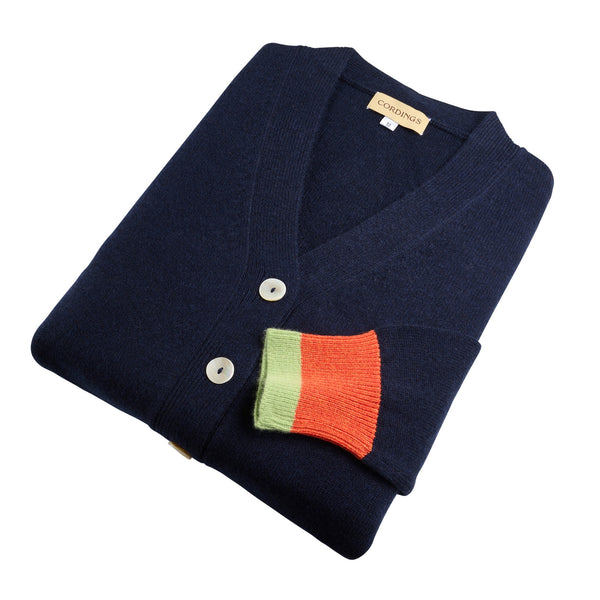 Navy Mabel Wool & Cashmere Cardigan