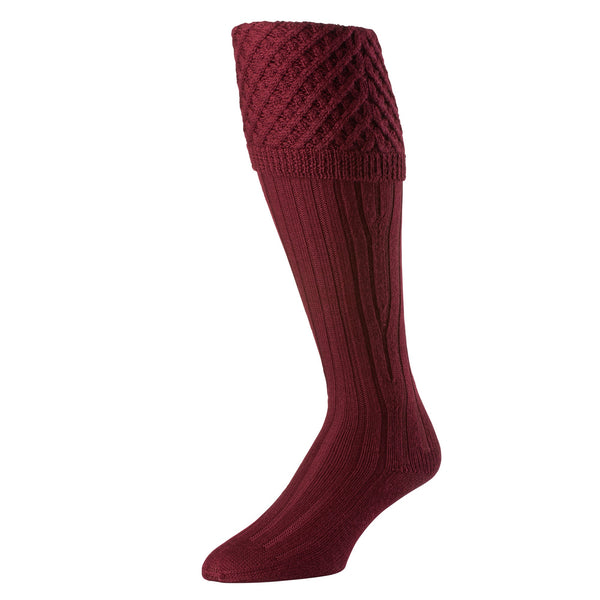 Wine Red Merino Shooting Stocking