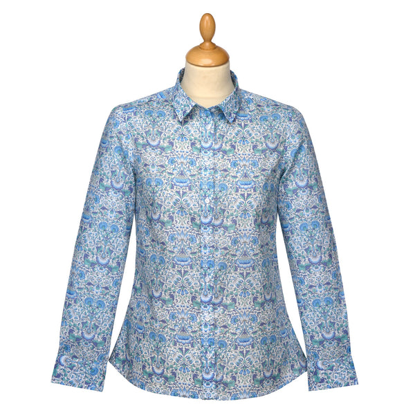 Blue Lodden Liberty Shirt made with Tana Lawn™ Cotton