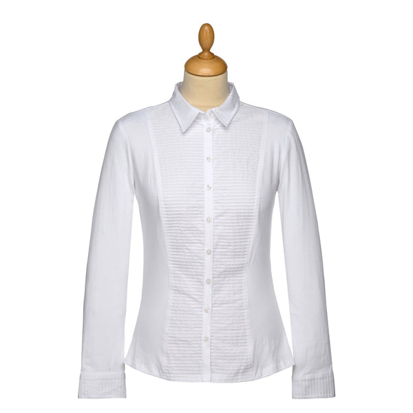 White Tuxedo Piqué Shirt