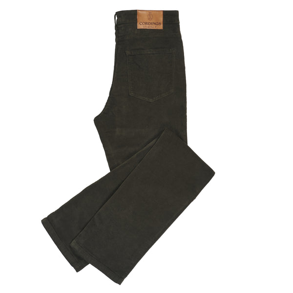 Green Stretch Moleskin Jeans