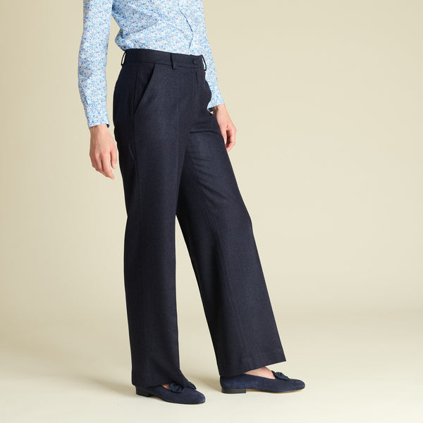 Navy Leonora Loden Trousers