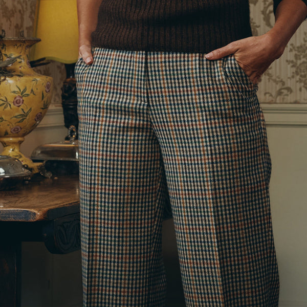 Wincanton Tweed Wide Leg Trousers