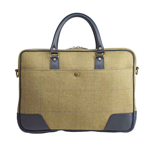 House Check Tweed Laptop Bag