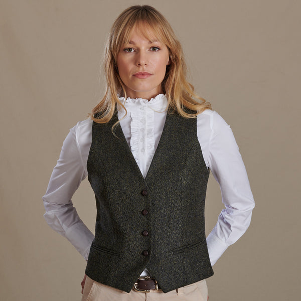 Green Wetherby Tweed Tailored Waistcoat