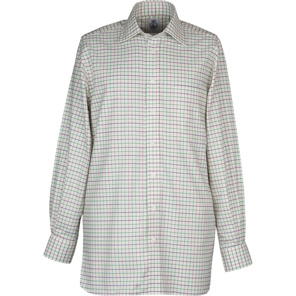 Green Purple Medium Tattersall Shirt