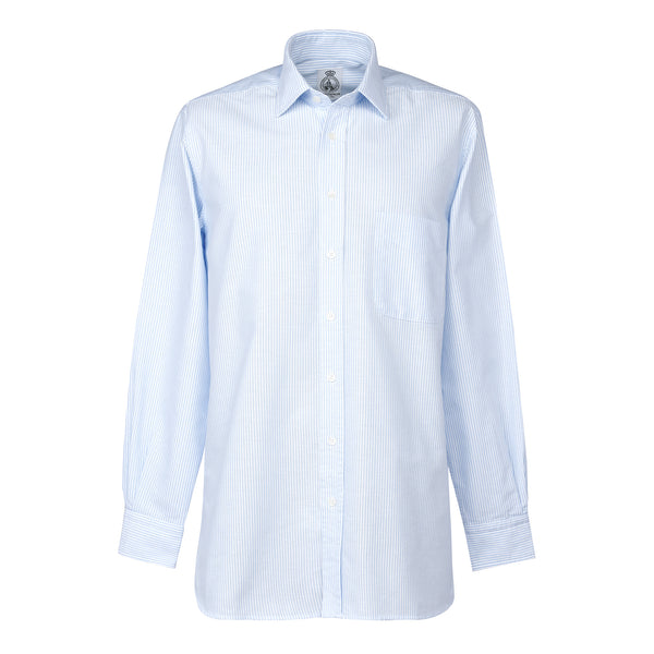 Sky Blue Vintage Striped Oxford Shirt