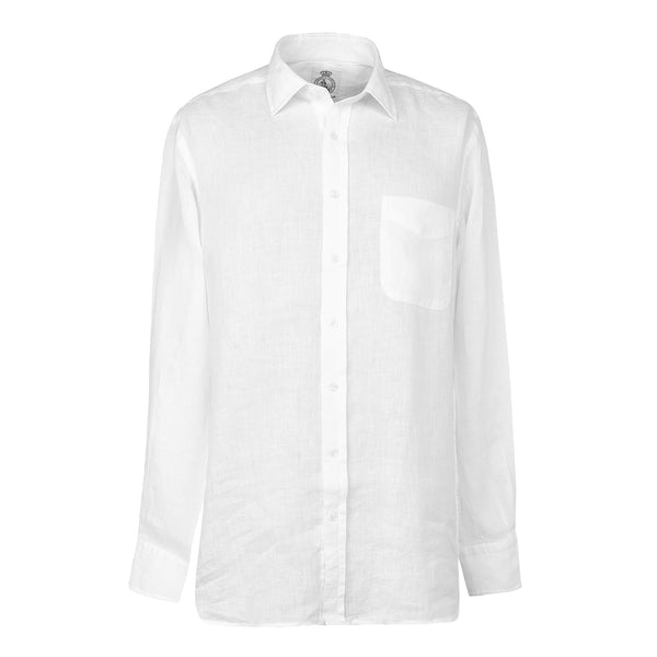 White Vintage Linen Shirt